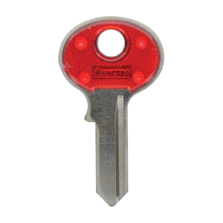 Homecare Products House of Office 69-Single Sided Universal Key Blank, Red , 10PK HO153961